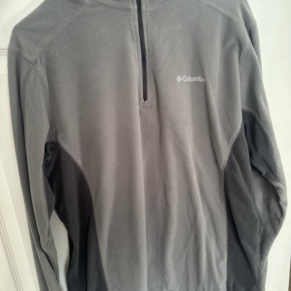 Columbia Men's Charcoal Zip-Up Sweater pullover